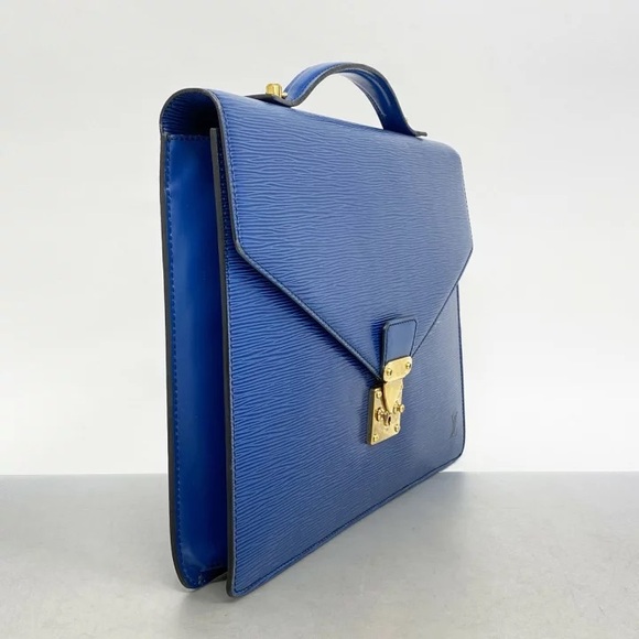 Authentic Louis Vuitton Epi Blue leather Porte documents briefcase unisex - Picture 4 of 12
